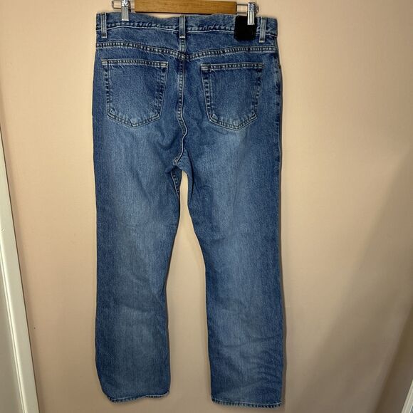 GAP Boot Cut / Vintage MOM High Rise Button Fly Denim Blue Jeans / 14 Reg - Picture 5 of 6